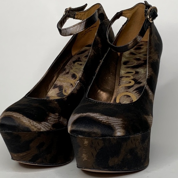Sam Edelman Quinn SilverLake Satin Platform Wedge - Picture 3 of 5